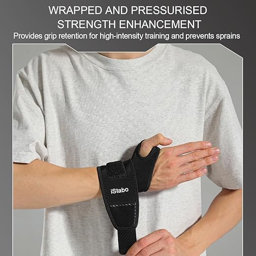 Compression Wrist Support Brace, Gym Ulnar Wrist Wraps for Weightlifting, Fitness, Tendonitis, Carpal Tunnel Arthritis, Pain Relief, Adjustable Carbon Fiber Pattern Neoprene Wrist Straps Fit Left or Right Hand