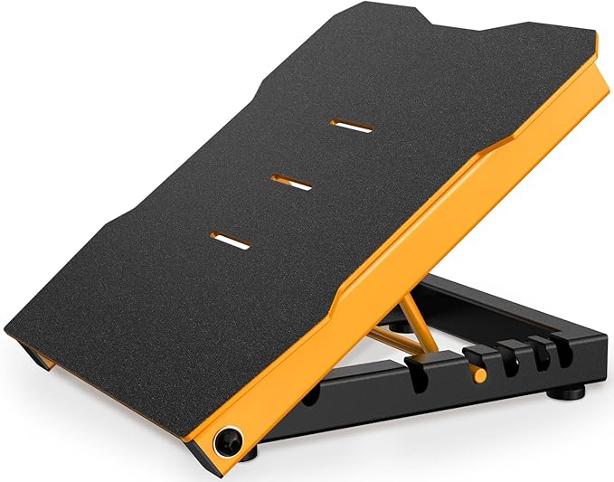 Steel Slant Board Calf Stretcher, 600 Lbs Weight Capacity 5-Level Adjustable Incline Board Squat Wedge Achilles Ankle Stretcher Non-Slip Surface for Squat, Fitness, Physical Therapy