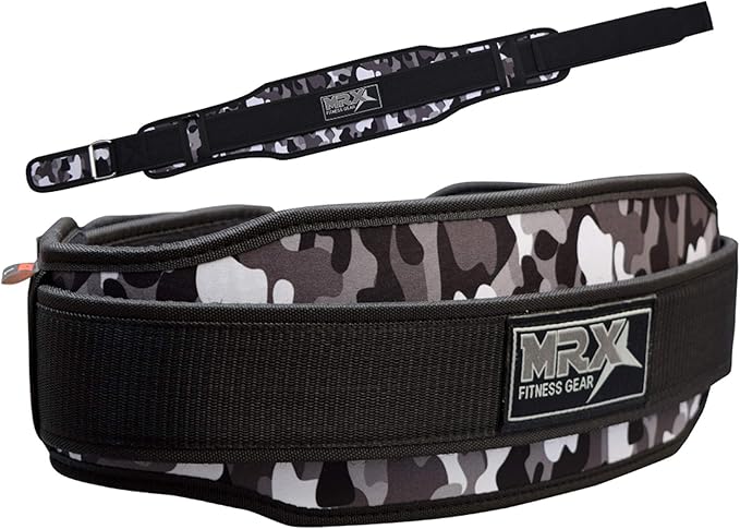 MRX Weight Lifting Belt with Double Back Support Gym Training 5" Wide Belts 11 Colors