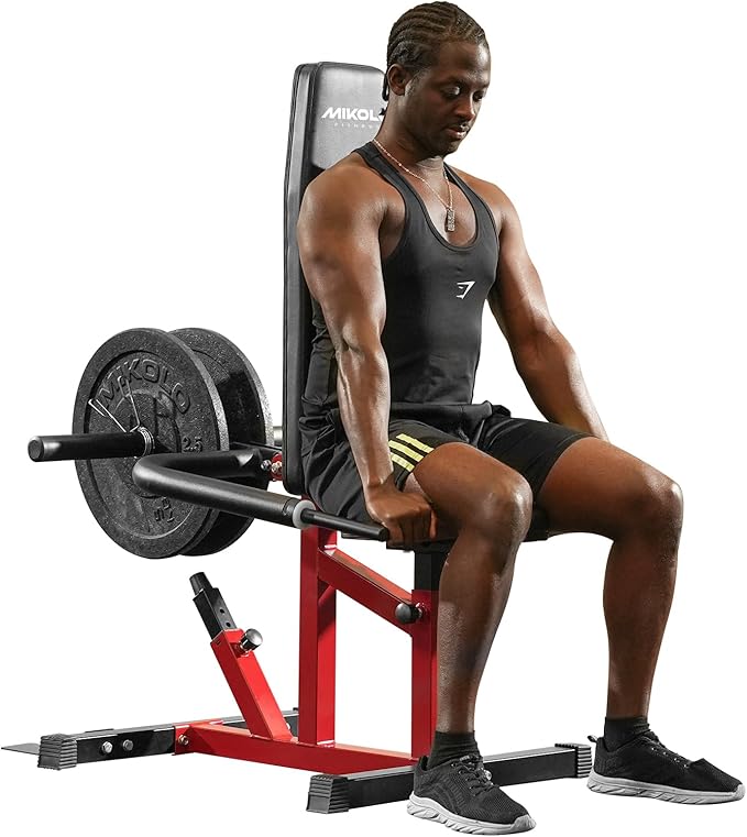 Mikolo Seated Dip Machine Plate Loaded - Tricep Dip Press & Cable Bar Combo for Home Gym, Strength Training, Chest, Biceps, and Triceps Workout, 400LBS Weight Capacity, Compact Design