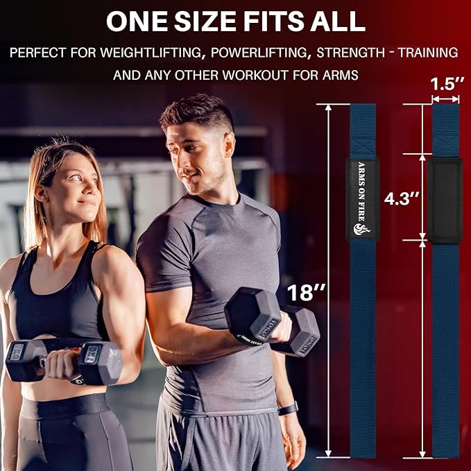 TECEUM Lifting Straps for Weightlifting Gym Strength Training - Wrist Straps with Neoprene Padded Cotton - Men & Women – Ideal for Powerlifting, Bodybuilding & Deadlifts