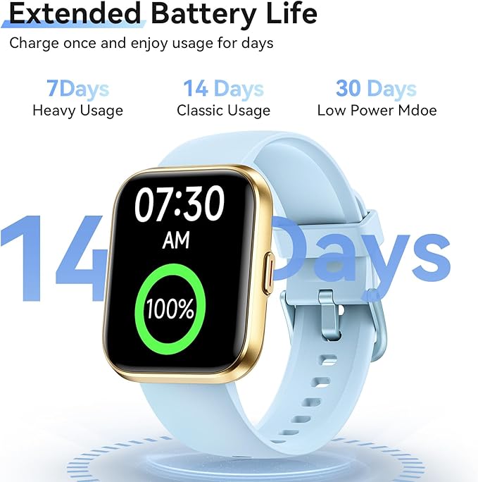 Smart Watches for Women (Android/iPhones), 120+ Sport Modes Fitness Tracker Watch with SpO2/Heart Rate Monitor, Steps/Sleep Tracker, 1.85" HD Smart Watch with Bluetooth Calls/Messages, 3ATM waterproof