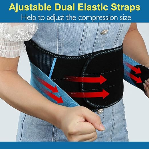 2.0 Version Lower Back Brace for Pain Relief, Back Brace for Lifting at Work, Back Brace for Herniated Disc and Sciatica, Back Support Belt for Women Men (Blue,S/M Fits 26"-32" Belly Waist)