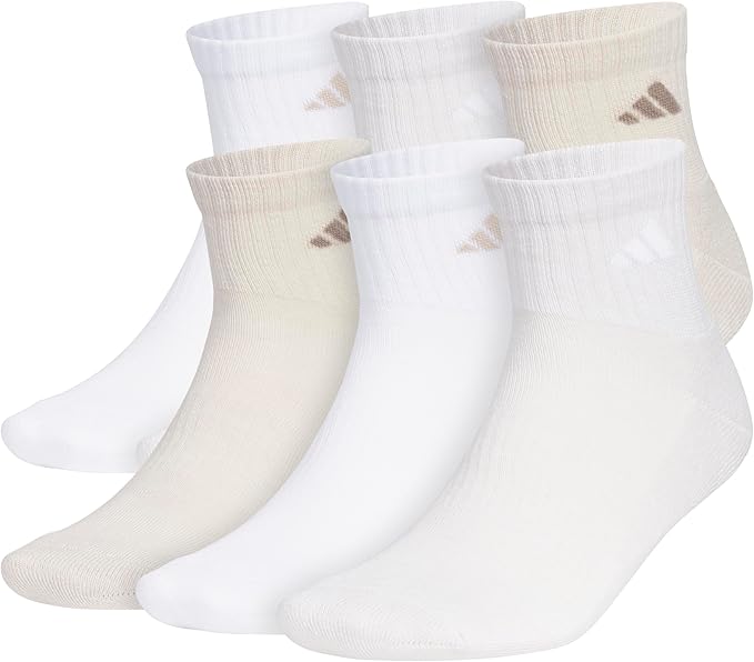 adidas Men's Athletic Cushioned 6-Pack Quarter