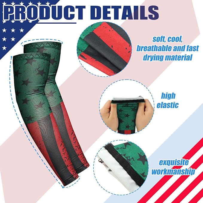 Newcotte 12 Pairs Arm Sleeves for Kids Compression Football Baseball Arm Sleeve Youth UV Protection Breathable Cooling Sleeve