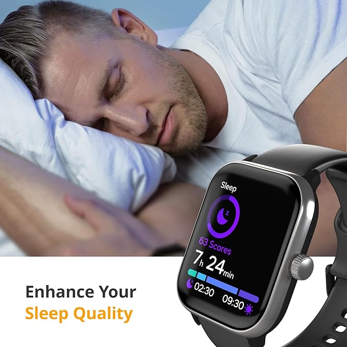 Spade & Co Health Smartwatch 4 - Smartwatch for Men & Women, Heart Rate, Sleep & SpO2 Monitor, Pedometer, Fitness Tracker, Answer/Make Calls IP68 Waterproof iOS & Android Compatible