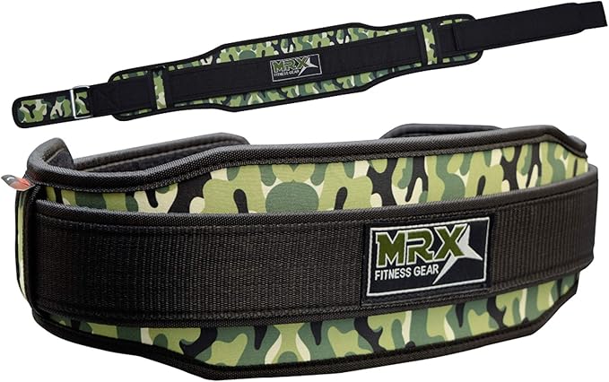 MRX Weight Lifting Belt with Double Back Support Gym Training 5" Wide Belts 11 Colors