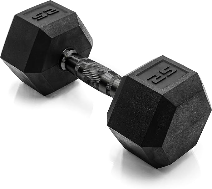 CAP Barbell Coated Hex Dumbbell Weight - Single | 10-120 lbs | Multiple Options