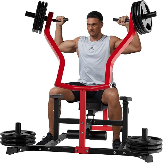 GAOMON Adjustable Bench Press Machine - 1250LBS Capacity Chest Press with Independent Converging Arms for Chest, Shoulder, AB Workouts ,Home Gym Equipment