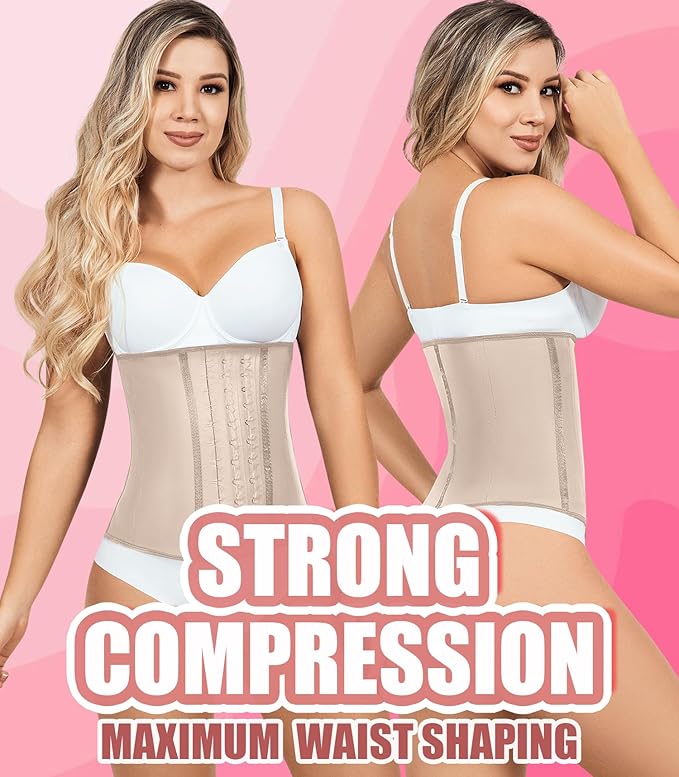 LadySlim by NuvoFit AUTHENTIC COLOMBIAN Premium Waist Trainer for Women Fajas Colombianas Reductoras Cinturilla Para Mujer