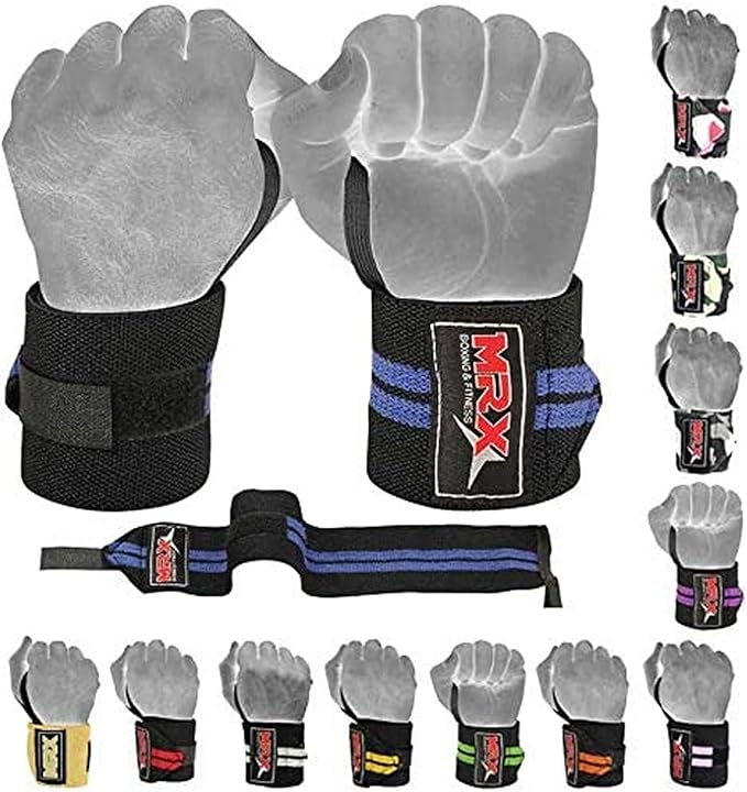 MRX Weight Lifting Gym Training Wrist Wraps for Wrist Support Bodybuilding Workout Wrap Men/Women