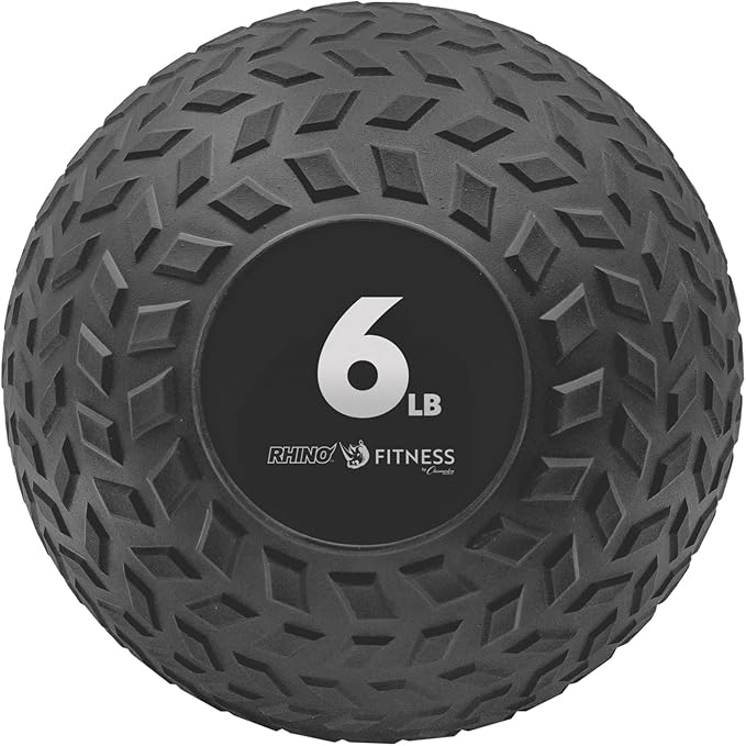 Champion Sports Rhino Fitness Slam Ball – Sand-Filled, Bounce-Resistant Ball for Strength & Conditioning, 6–50 lb