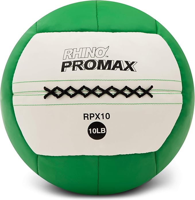 Champion Sports Rhino Promax Wall Balls - Soft Shell Non-Slip Grip for Weightlifting, Plyometrics, Cross Training, & Home Gym