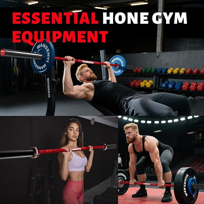 7FT Olympic Barbell 45lb,28MM 2 Inch Olympic Bar for 500/700lbs Capacity with No. 45 Steel,Olympic Weight Bars for Lifting,CrossFit,Bench Press,Deadlift,Squats,Strength Training bars