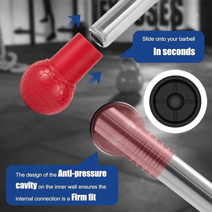 HXD-ERGO Landmine Attachment for Barbell, T Bar Row Attachment Fits 2 Inch Olympic Bars,Barbell Landmine Attachment for Press, Row, Spin, Split Squats