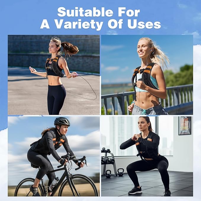 Weighted Vest Woman and Men Workout Equipment Weight Loss Fitness Ankle Weights Sets Calisthenics Running Free Adjustable for Walking Exercise Wrist Rucking Gym Accessories