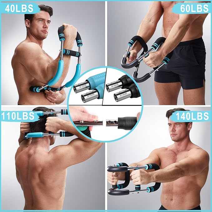 HOTWAVE Twister Arm Trainer, Adjustable Chest & Arm Exerciser for Men Women, Portable Home Fitness Equipment Kit for Upper Body Muscle Strength Training, Ideal for Self-Use or Gifting