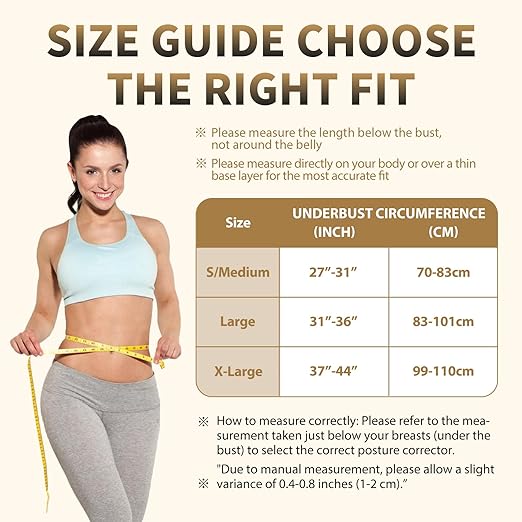 WNIEYO Posture Corrector for Women and Men Back Brace for Women Back Straightener for Effective Lower Back Pain Relief, Scoliosis, and Better Posture Support(XL)