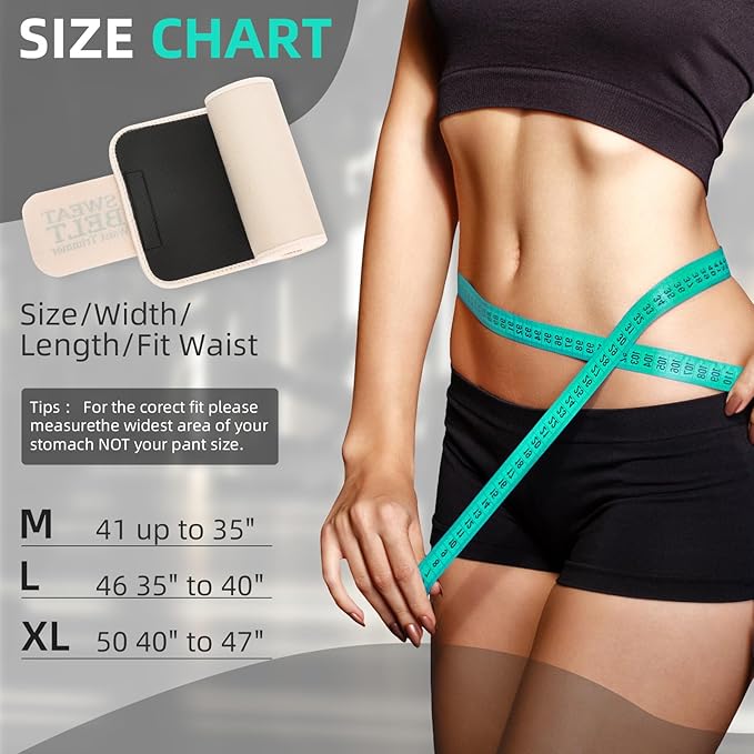 Lisacool Waist Trainer for Women Lower Belly Fat,Waist Sweat Band for Women,Belly Band Sweat Belt,Stomach Wrap,Body Shaper