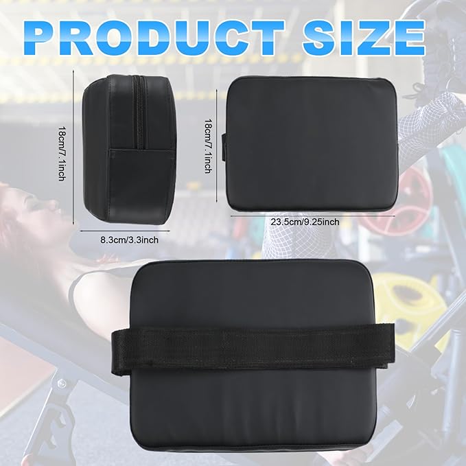 Weight Lifting Pad Bench Chest Press Back Pad for Free Weight Bench Exercises and Chest Press Support Non Slip PVC Leather Foam Support for Home Gym Strength Training
