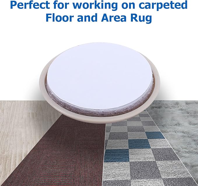 Self-Adhesive Furniture Sliders for Carpets, Furniture Moving Pads (36Pcs) 1-3/4" Furniture Mover Glides, Self Sticks Carpet Furniture Carrier - Move Any Item Quickly and Easily!