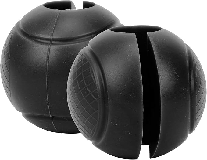 2 Pcs Fat Barbell Grips Round Thick Silicone Dumbbell Adapter Balls Barbell Grip Hand Wrap Ball for Gym Training