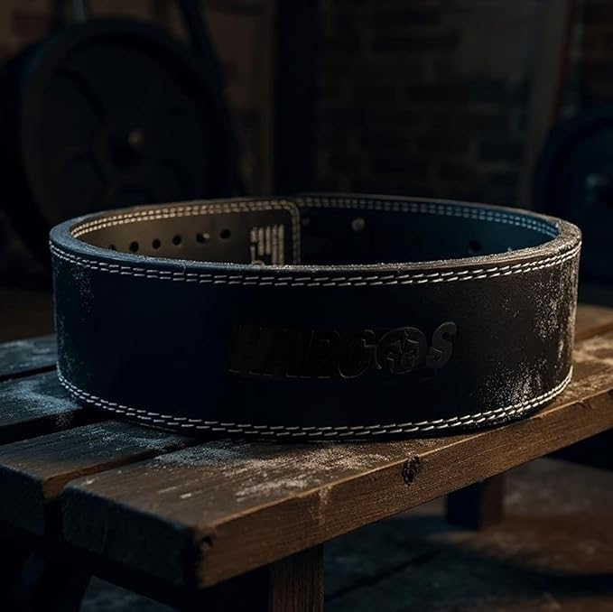 Harcos 13mm Premium Full Grain Leather Lever Weight Lifting Belt for Men & Women – Premium Gym Belt for Powerlifting, Squats, Deadlifts – Heavy Duty Lever Buckle – Weightlifting Belt for Gym Training & Bodybuilding