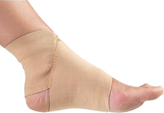 Champion Figure-8 Ankle Support, Light Elastic Compression Brace, Muscle Joint Recovery, Beige, 3X-Large