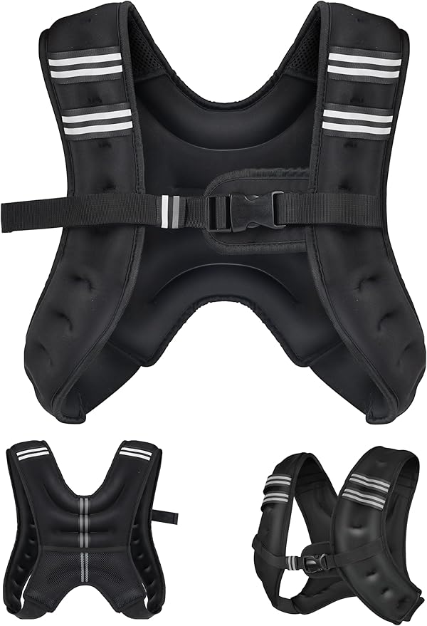 Henkelion Weighted Vest Weight Vest for Men Women Kids Weights Included, Body Weight Vests Adjustable for Running, Training Workout, Jogging, Walking