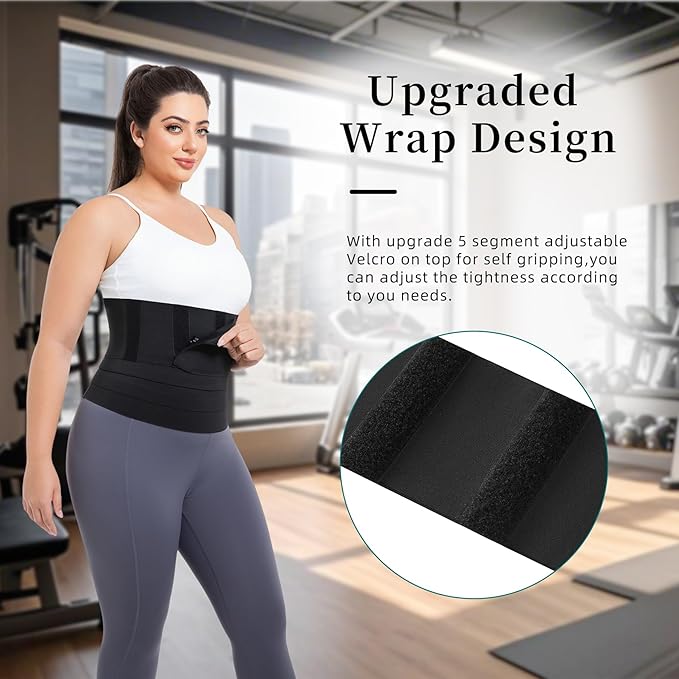 Waist Trainer for Women Plus Size 2025 Upgrade Adjust Stomach Bandage Wrap Waist Band Long Torso Tummy Wraps
