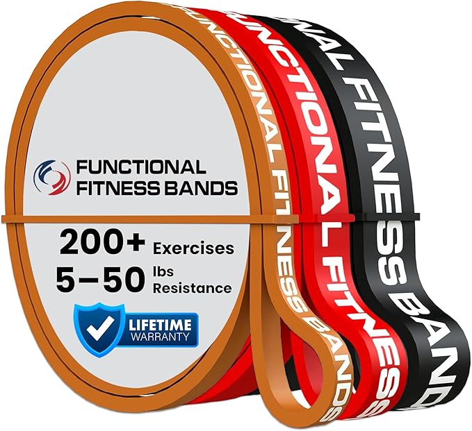 Rubberbanditz Combo Pull Up Assist Bands | Heavy Duty Resistance Exercise Bands for Powerlifting, Mobility, and Stretching | Resistance Bands for Working Out