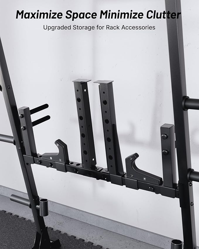 Mikolo M4 2.0 Standard/Ultra/Elite Smith Machine, 2200lbs Squat Rack with LAT-Pull Down System & Cable Crossover Machine, Training Equipment with Leg Hold-Down Attachment
