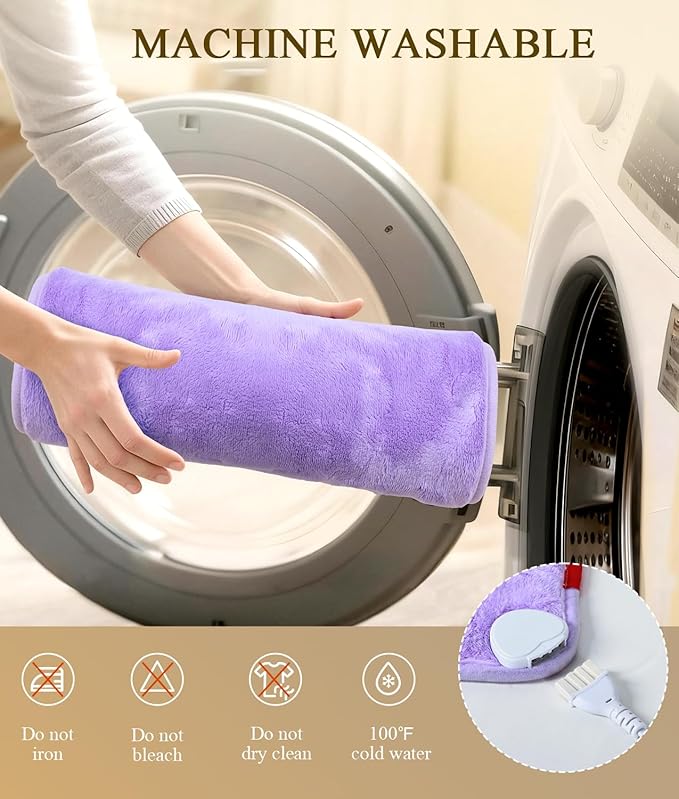 Extra Hot Heating Pad for Cramps: Luxury Plush and 2X Graphene Electric Heating Pad for Back Period Cramps - Gentle Deep Relief for Women While Reading Watching TV - Max 158℉ 2H Auto Off