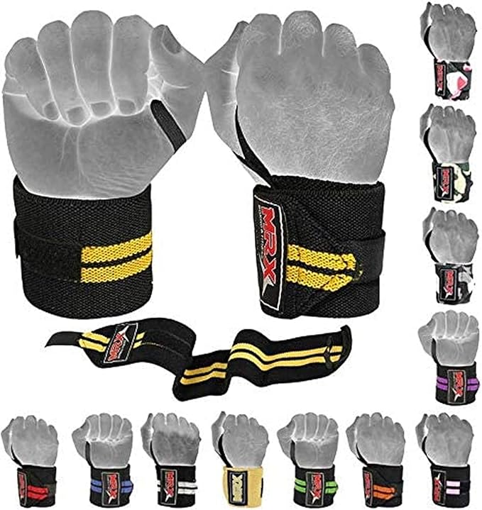 MRX Weight Lifting Gym Training Wrist Wraps for Wrist Support Bodybuilding Workout Wrap Men/Women