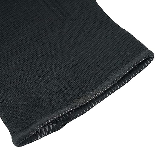 Luwint Soft Knitted Kids Knee Brace - Children Patella Brace Support for Soccer, Volleyball, Basketball, Outdoor Sports, 1 Pair Black