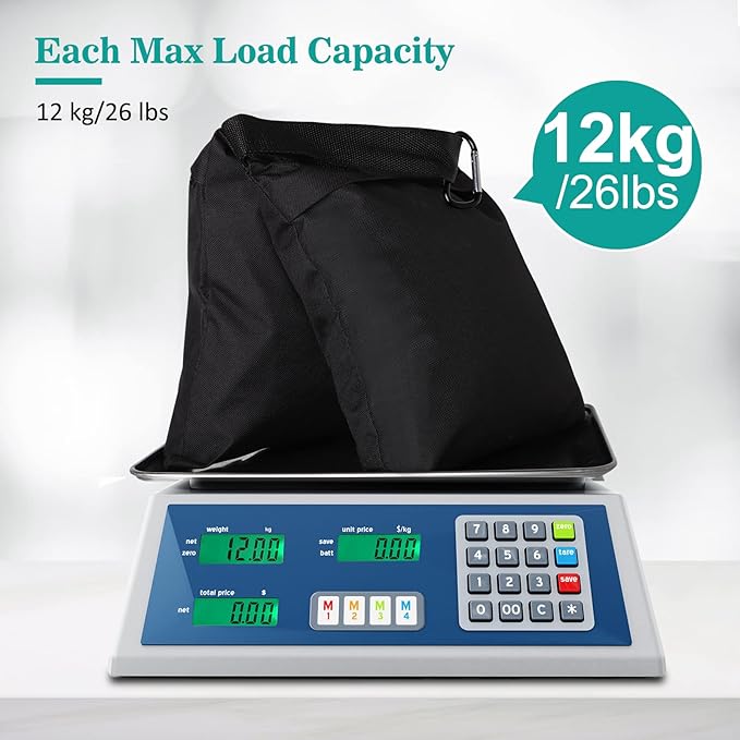 Aimosen 8 Packs Sandbags Weight Bags for Light Stand Photography Video Support, Heavy Duty Saddlebags for Backdrop Stand, Photo Tripod, Canopy, Pop up Tent, Umbrella Base, Fishing Chair, Wedding Shed