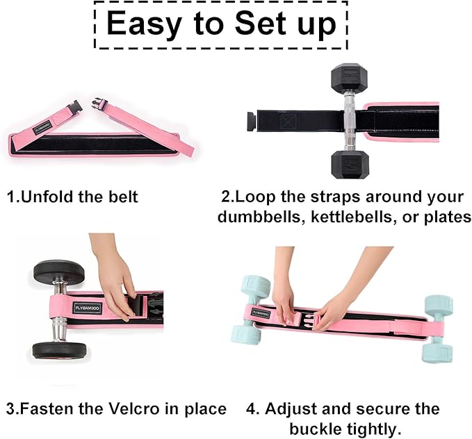 Hip Thrust Belt for Dumbbells,Booty Belt for Hip Thrust Slip-Resistant Padding