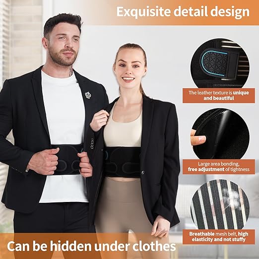 Posture Corrector for Women and Men, Back Support Brace for Neck Shoulder & Upper and Lower Back Pain Relief, Invisible Adjustable Lightweight Posture Corrector Under Clothes(Black, Small)