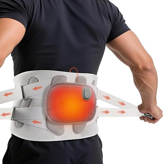 arboleaf Back Brace for Men & Women Lower Back - Heated Lumbar Support Belt with Heat Pad for Pain Relief, Office Work, Gym, Heavy Lifting Size XL (Waist 36"-39")
