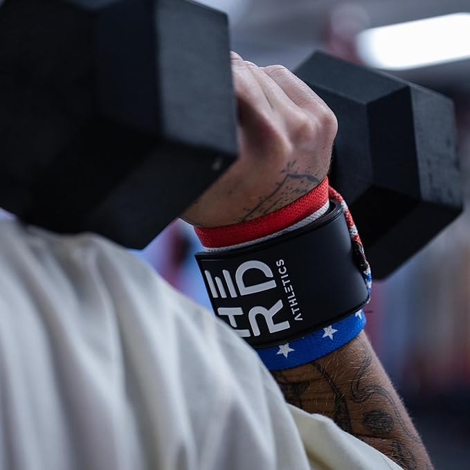 Weightlifting Wrist Wraps – 12" & 18" Adjustable Support with Thumb Loop – Medium Stiffness for Powerlifting, Olympic Lifting, Functional Fitness, Bodybuilding