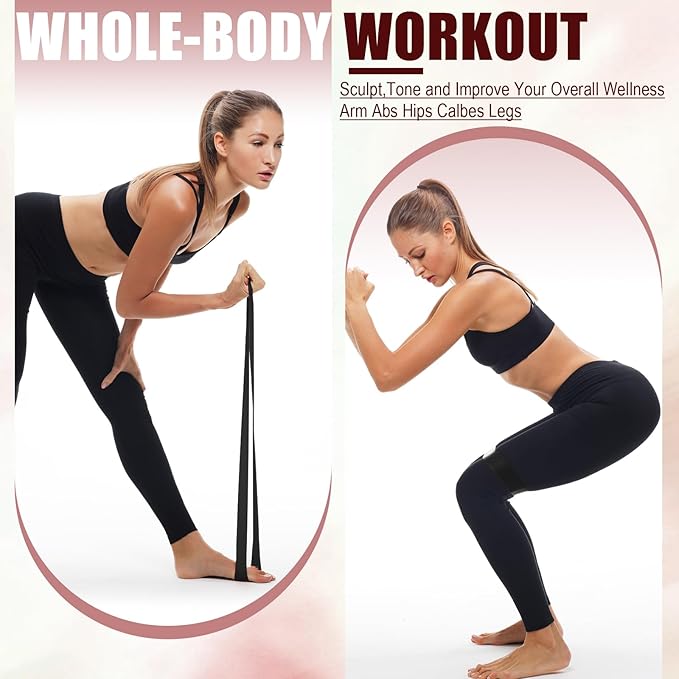 Deekin Resistance Bands Resistance Loop Exercise Bands Exercise Equipment Elastic Ring for Women and Men Home Fitness, Gym, Yoga