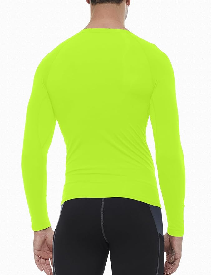 SPVISE 1 or 3 Pack Men's Compression Shirts Long Sleeve Workout Gym T-Shirt Running Top Cool Dry Sports Baselayer Undershirts