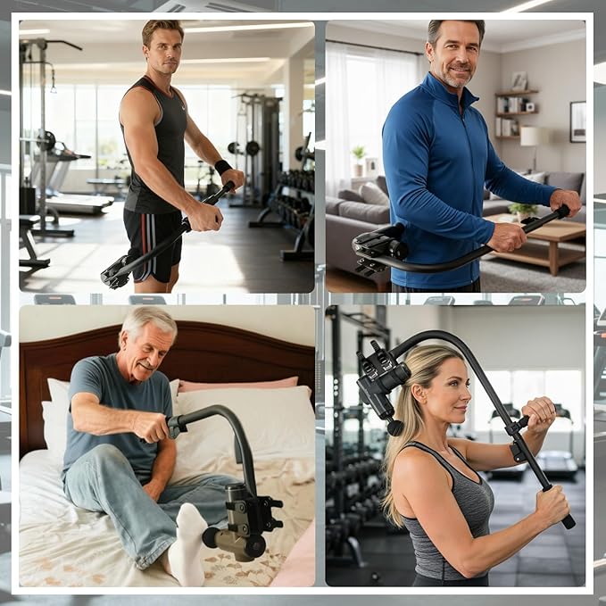 Adjustable Massage Gun Holder with 22"-28" Length Range for Back, Neck, and Shoulders – Compatible with Most Massage Guns, Ergonomic Design for Hard-to-Reach Areas, Ideal Gift for Women and Men