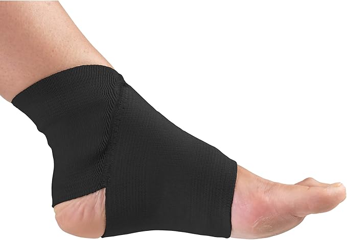Champion Figure-8 Ankle Support, Light Elastic Compression Brace, Muscle Joint Recovery, Black, Small