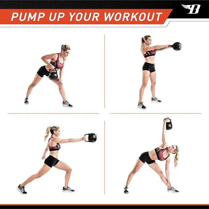 Bionic Body by Kim Lyons Soft Kettlebell with Handle | Soft Weight for Strength Training, Conditioning, Core & Full Body Workouts | Ergonomic Grip | Home Gym, Cross Training, HIIT & Functional Fitness Equipment
