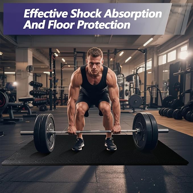 1/2 inch Thickened Interlocking Foam Floor Mats (20 Sq Ft), 20 Tiles 12.6X12.6in High Density EVA Gym Flooring for Home Gym, Weightlifting, Kids Play Area, Non-slip, Free Splicing.