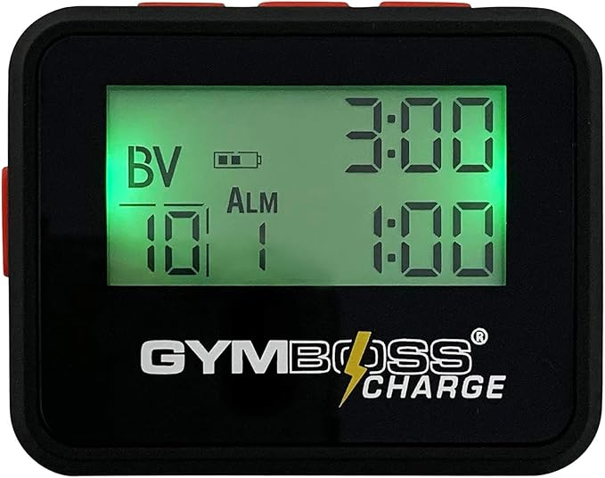 Gymboss Charge Interval Timer and Stopwatch & Watchstrap - Bundle