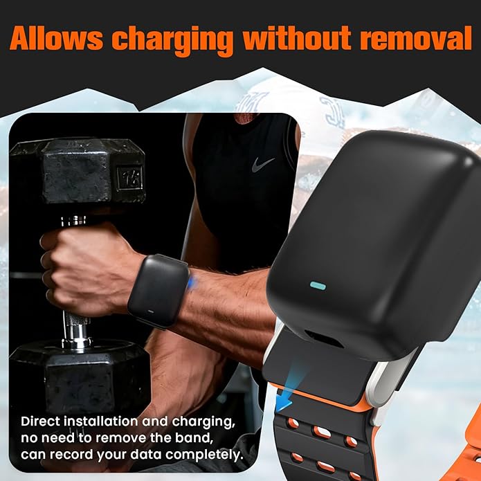 Silicone Magnetic Sport Strap Compatible with Whoop 5.0 Bands, Adjustable Breathable Replacement Wristband Bracelet, with U-Shaped Frame, Men Women, for Whoop Band 5.0 One/Peak/Life/MG