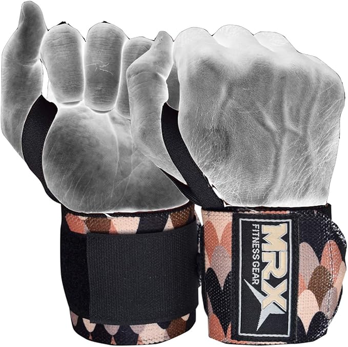 MRX Weight Lifting Wrist Wraps for Wrist Support Lifting Straps Gym Bodybuilding Training Workout for Men and Women