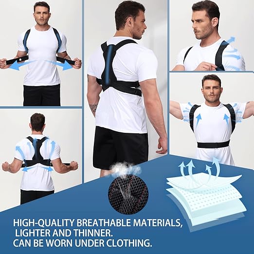 Posture Corrector for Men and Women, Adjustable Back Brace for Back, Neck and Shoulder Pain Relief, Back Support for Posture Improving Scoliosis, Hunchback, Hump, Thoracic, Spine Corrector (X-Large)